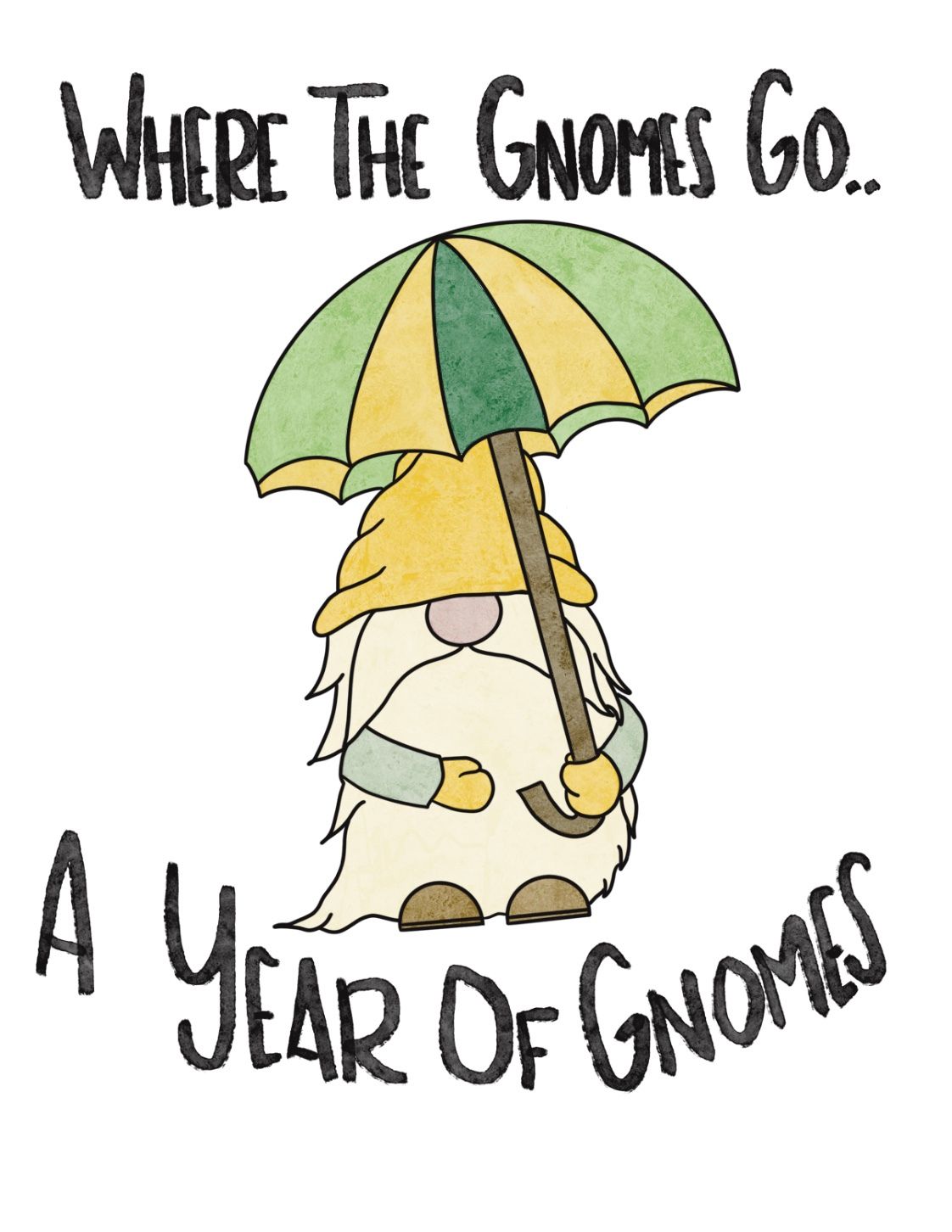 Where the Gnomes Go Where the Gnomes Go - A Year of Gnome coloring book sold on Amazon